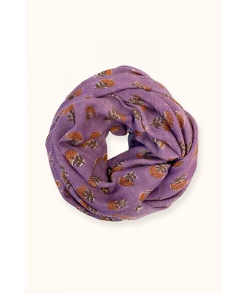 Echarpe Laine Florets Purple commande en ligne