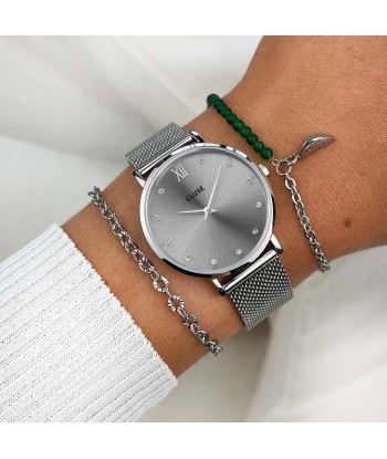 MINUIT MESH CRYSTALS, GREY, SILVER COLOUR Le MVP de beaucoup