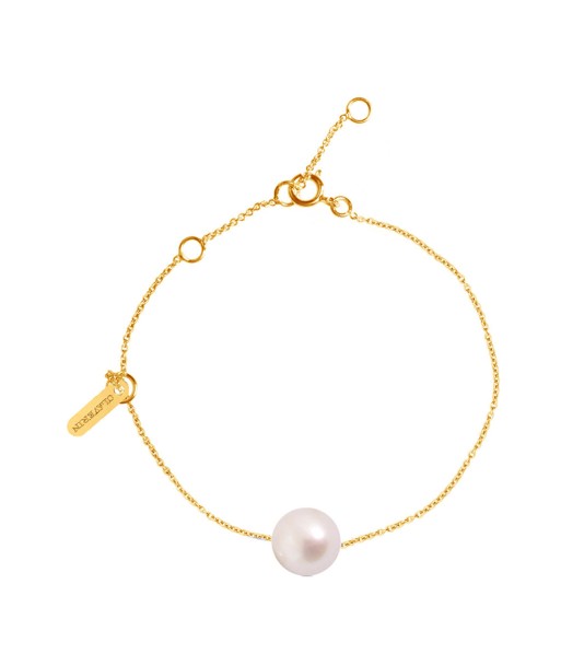 BRACELET CLAVERIN SIMPLY PEARLY PERLE BLANCHE OR JAUNE destockage