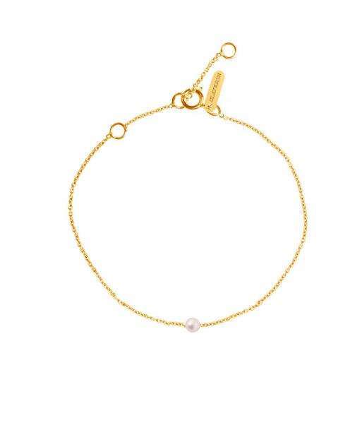 BRACELET CLAVERIN SIMPLY MINI PERLE BLANCHE OR JAUNE 50% de réduction en Octobre 2024