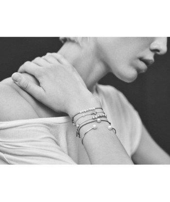 BRACELET CORDON SIMPLY PEARLY PERLE BLANCHE de la marque