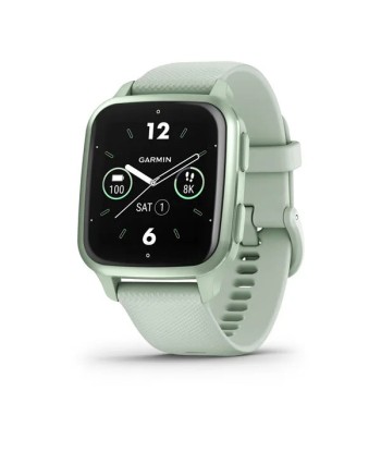 MONTRE CONNECTEE GARMIN Venu® Sq 2 Metallic Mint avec bracelet silicone vert d'eau 010-02701-12 online