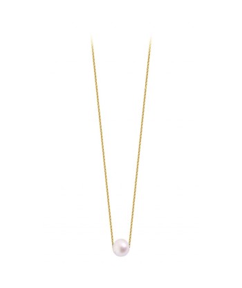 COLLIER CLAVERIN SIMPLY PEARLY PERLE BLANCHE OR JAUNE est présent 