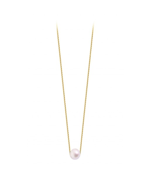 COLLIER CLAVERIN SIMPLY PEARLY PERLE BLANCHE OR JAUNE est présent 