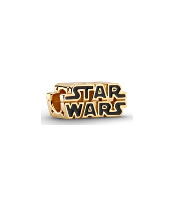 Charm Pandora Star Wars logo 3D doré est présent 