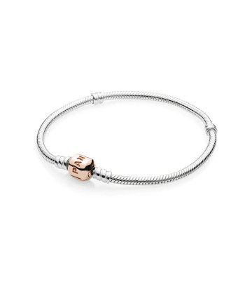 Bracelet  Maille Serpent Pandora Moments Fermoir doré rose Dans la société mordern