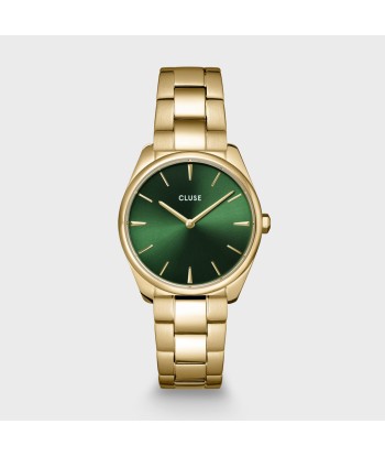 FÉROCE PETITE WATCH STEEL GREEN, GOLD COLOUR rembourrage situé sous