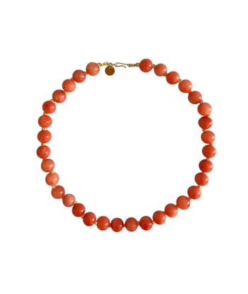 COLLIER 4CROSSES PIERRE DE MONTAGNE MANDARINE prix pour 