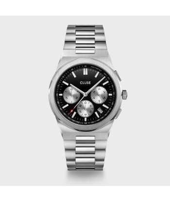 VIGOUREUX CHRONO STEEL BLACK AND SILVER, SILVER COLOUR 50% de réduction en Octobre 2024