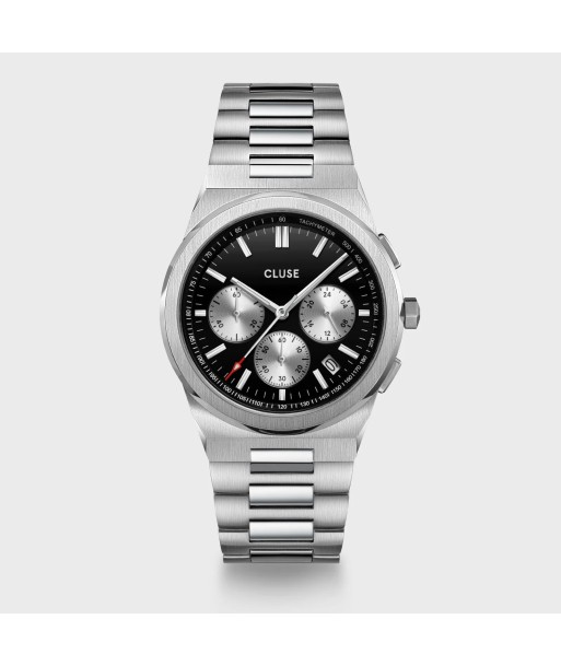 VIGOUREUX CHRONO STEEL BLACK AND SILVER, SILVER COLOUR 50% de réduction en Octobre 2024