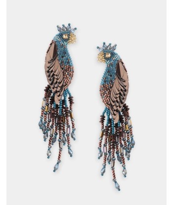 Boucles d'oreilles Olivia Dar Peacock Blue Bronze vente chaude votre 