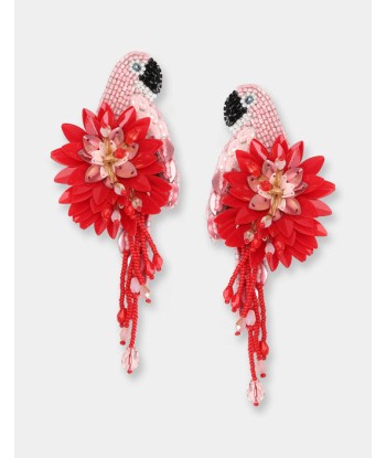 Boucles d'oreilles Olivia Dar Parrot Red/Pink Les magasins à Paris